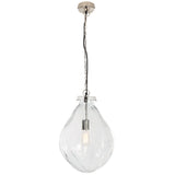 Safavieh Kinney, 18 Inch, Clear/Nickle, Glass/Iron Pendant PND3003A