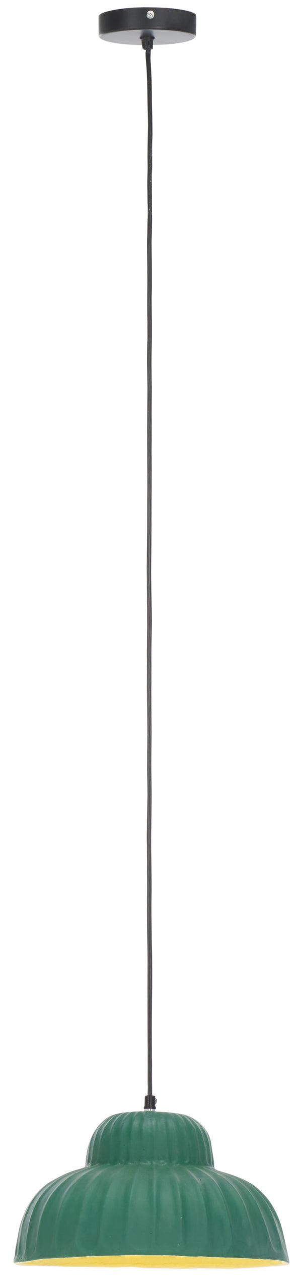 Safavieh Destryn Small, 13 Inch, Green, Papier-Mâché/Iron Pendant Green Papermache PND3021A