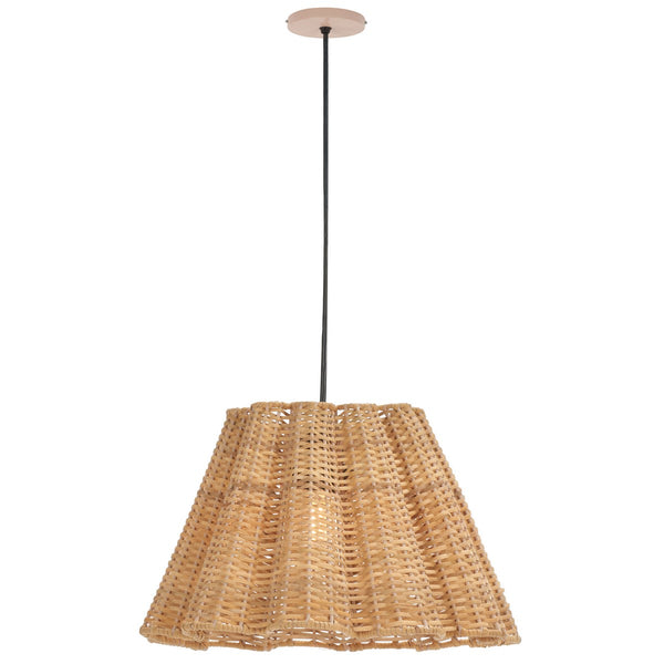 Safavieh Melora, 12 Inch, Natural, Cane/Iron Pendant PND3028A