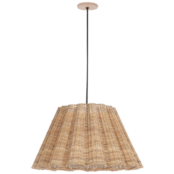 Safavieh Luca, 16 Inch, Natural, Cane/Iron Pendant PND3029A
