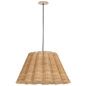 Safavieh Luca, 16 Inch, Natural, Cane/Iron Pendant PND3029A