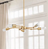 Safavieh Shefton 5 Light 23 Inch Dia Adjustable Pendant Brass Gold PND4012A