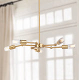 Safavieh Shefton 5 Light 23 Inch Dia Adjustable Pendant Brass Gold PND4012A