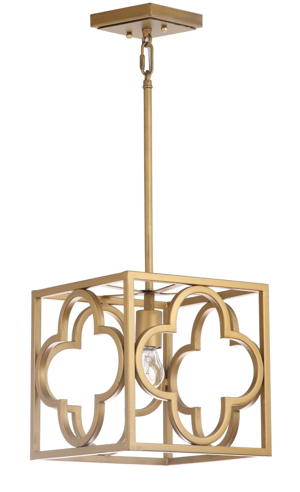 Safavieh RABIA, 10 Inch Gold Iron Extendable Pendant Light – Modern Adjustable Fixture for Sophisticated Spaces PND4017A