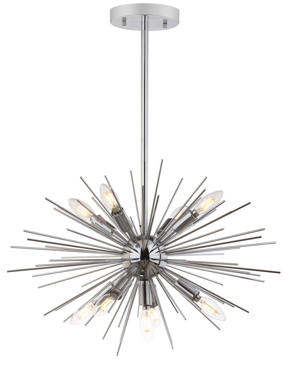 Safavieh WILLA, 9-Light Charcoal Pendant - Adjustable Iron & Glass Fixture for Elegant Dining & Living Spaces PND4021A