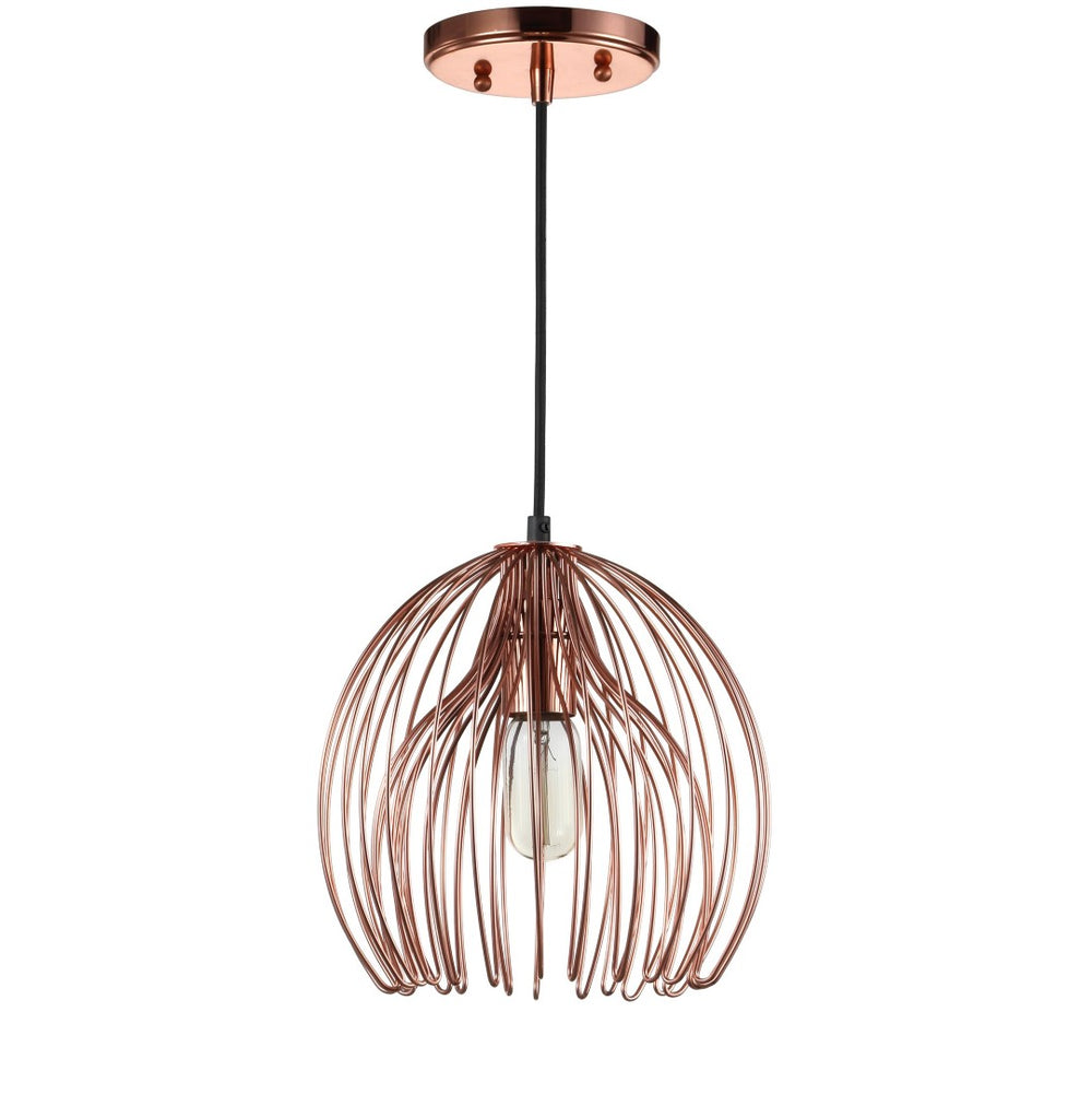 Safavieh DEENA, 10.25 INCH COPPER PENDANT LIGHT - Adjustable, Stylish Fixture for Modern & Rustic Spaces PND4029A