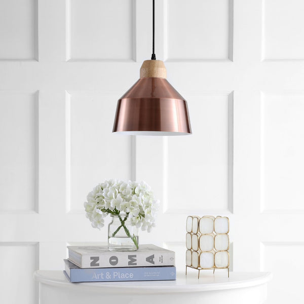 Safavieh DAJANA, Elegant 10.25-Inch Extendable Pendant Light for Versatile Modern & Traditional Décor Spaces Copper PND4031B