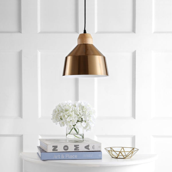 Safavieh DAJANA, Elegant 10.25-Inch Extendable Pendant Light for Versatile Modern & Traditional Décor Spaces Gold PND4031C