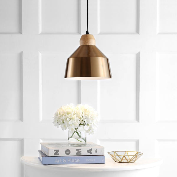 Safavieh DAJANA, Elegant 10.25-Inch Extendable Pendant Light for Versatile Modern & Traditional Décor Spaces Gold PND4031C