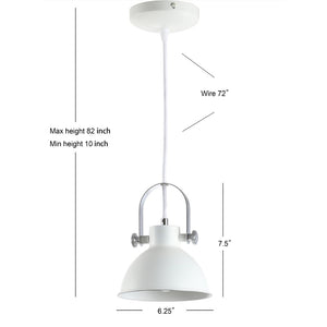 Safavieh ROVE, Modern Extendable Pendant Light for Versatile Dining and Workspaces, Adjustable Height Design White PND4034A