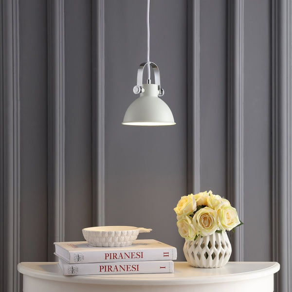 Safavieh ROVE, Modern Extendable Pendant Light for Versatile Dining and Workspaces, Adjustable Height Design White PND4034A