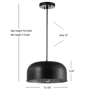 Safavieh AVNER, Adjustable Grey Iron Pendant Light – Modern Minimalist Design for Versatile Home Decor Spaces PND4039A