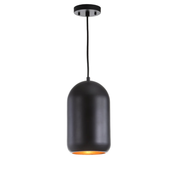 Safavieh CARISIR, 7-Inch Black Iron Pendant Light with Adjustable Height for Modern Industrial Spaces PND4040A