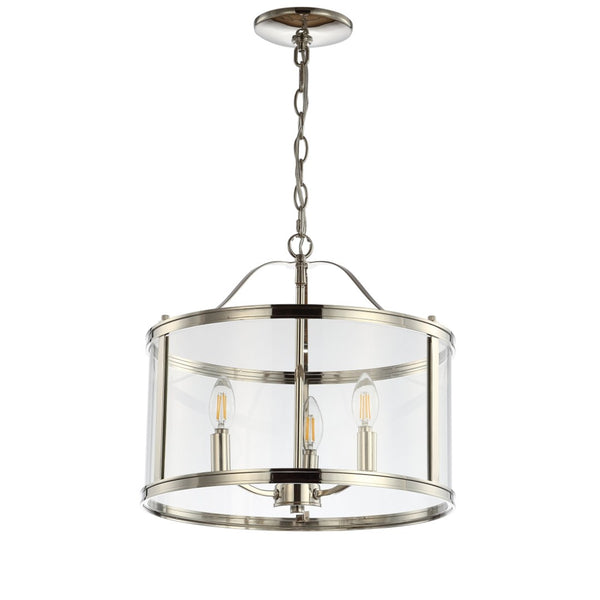 Safavieh JUDE, 3-Light Adjustable Pendant in Nickel Finish - Modern Industrial Design for Any Space PND4041A