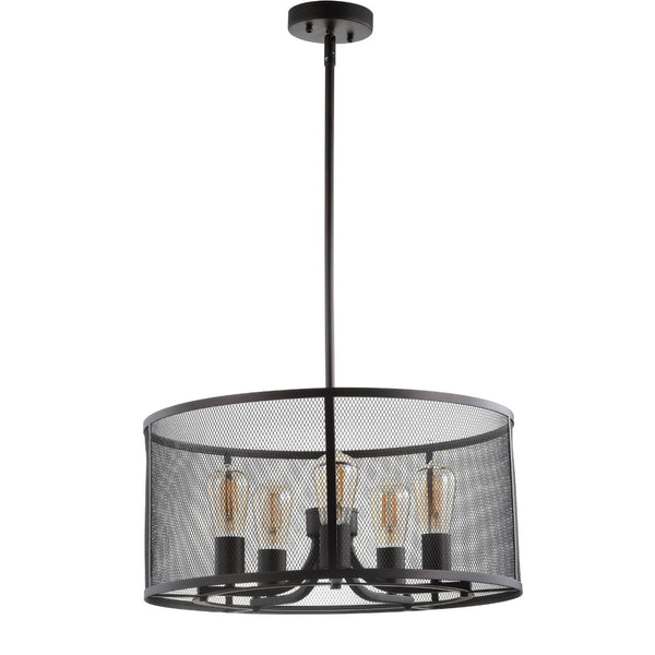 Safavieh KANE, 5-Light Brass Pendant – Adjustable 20-Inch Modern Fixture for Dining & Living Spaces PND4049A