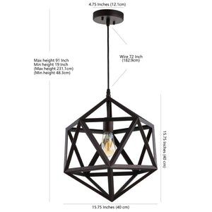 Safavieh SERGIO, Modern Extendable Brass & Iron Pendant Light Fixture for Stylish Ambient Illumination PND4051A