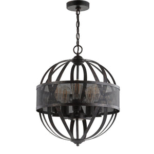 Safavieh COLBY, 5-Light Extendable Pendant in Brass & Iron - Adjustable Height for Dining & Foyer Décor PND4057A
