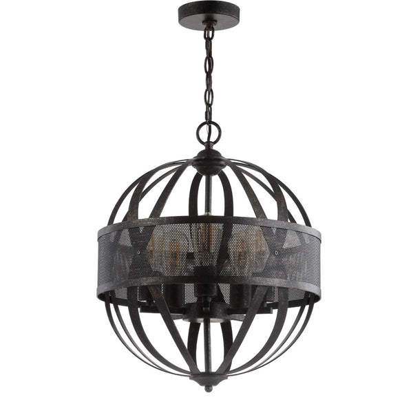 Safavieh COLBY, 5-Light Extendable Pendant in Brass & Iron - Adjustable Height for Dining & Foyer Décor PND4057A