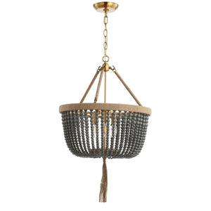 Safavieh ADRA, 3-Light Extendable Pendant Light - 18.5" Grey Iron & Acrylic for Modern Dining & Living Spaces PND4084A