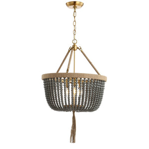 Safavieh ADRA, 3-Light Extendable Pendant Light - 18.5" Grey Iron & Acrylic for Modern Dining & Living Spaces PND4084A