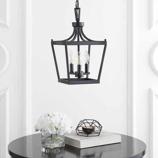 Safavieh LARTON, 3-Light Extendable Pendant — Elegant Iron Fixture for Dining Rooms and Contemporary Spaces Oil Rub Bronze PND4089A
