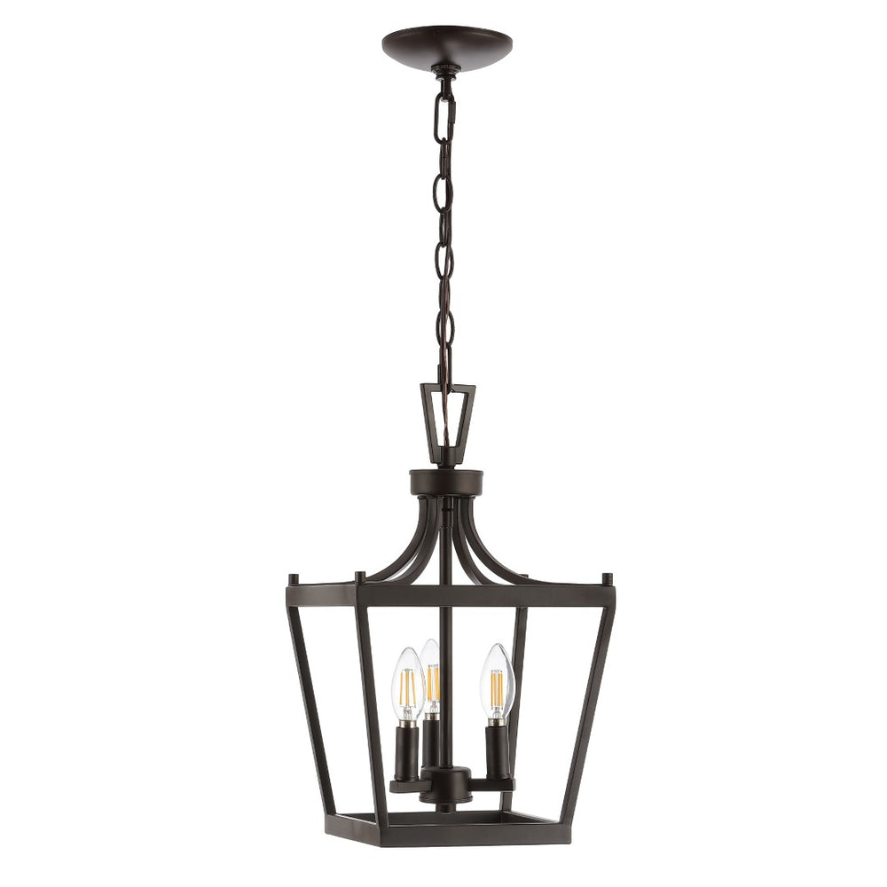 Safavieh LARTON, 3-Light Extendable Pendant — Elegant Iron Fixture for Dining Rooms and Contemporary Spaces Oil Rub Bronze PND4089A
