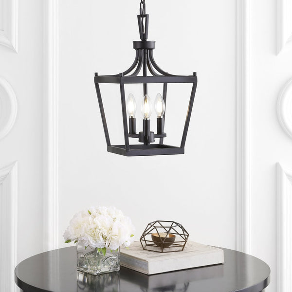 Safavieh LARTON, 3-Light Extendable Pendant — Elegant Iron Fixture for Dining Rooms and Contemporary Spaces Oil Rub Bronze PND4089A