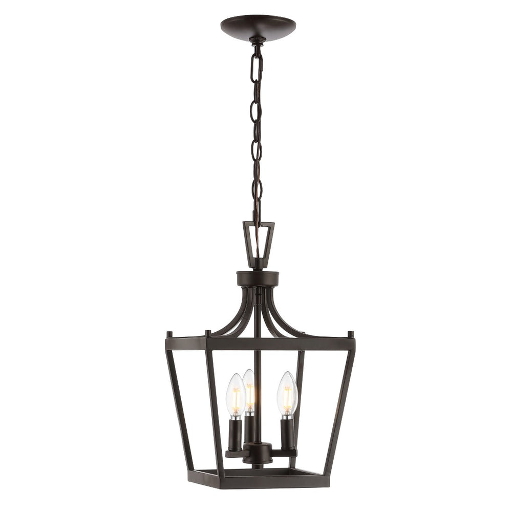 Safavieh LARTON, 3-Light Extendable Pendant — Elegant Iron Fixture for Dining Rooms and Contemporary Spaces Oil Rub Bronze PND4089A