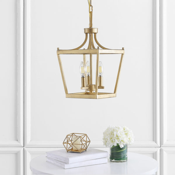 Safavieh LARTON, 3-Light Extendable Pendant — Elegant Iron Fixture for Dining Rooms and Contemporary Spaces Gold PND4089C