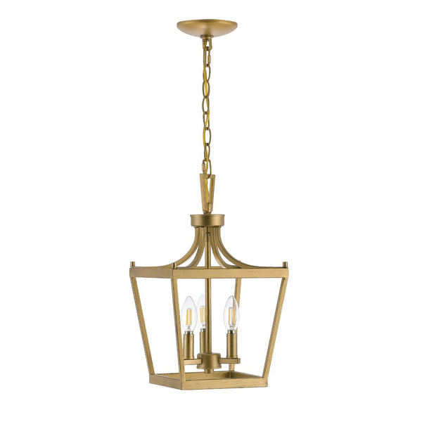 Safavieh LARTON, 3-Light Extendable Pendant — Elegant Iron Fixture for Dining Rooms and Contemporary Spaces Gold PND4089C