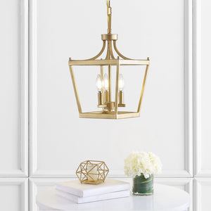 Safavieh LARTON, 3-Light Extendable Pendant — Elegant Iron Fixture for Dining Rooms and Contemporary Spaces Gold PND4089C