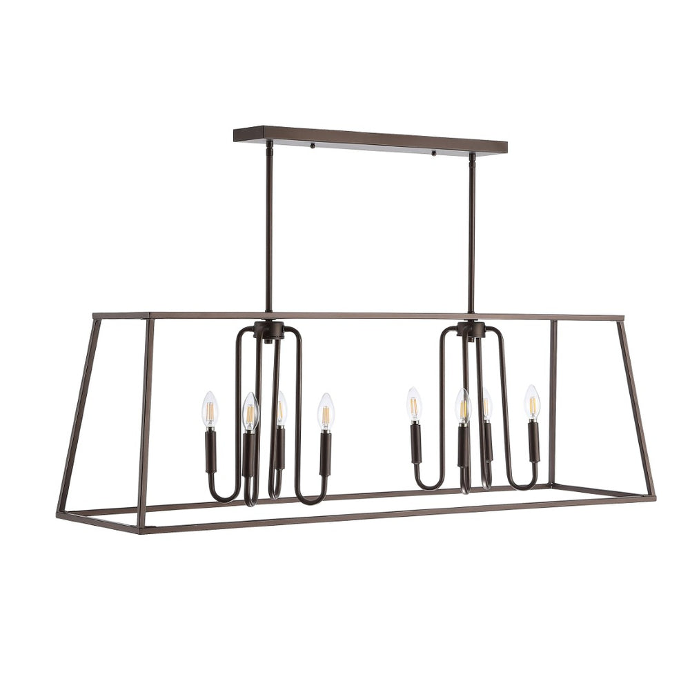 Safavieh ONIA, 8-Light Extendable Pendant in Oil Rub Bronze Iron - Elegant Illumination for Any Space PND4095A