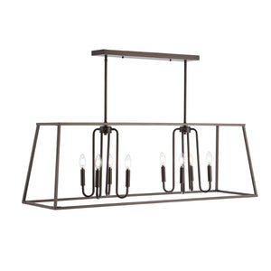 Safavieh ONIA, 8-Light Extendable Pendant in Oil Rub Bronze Iron - Elegant Illumination for Any Space PND4095A
