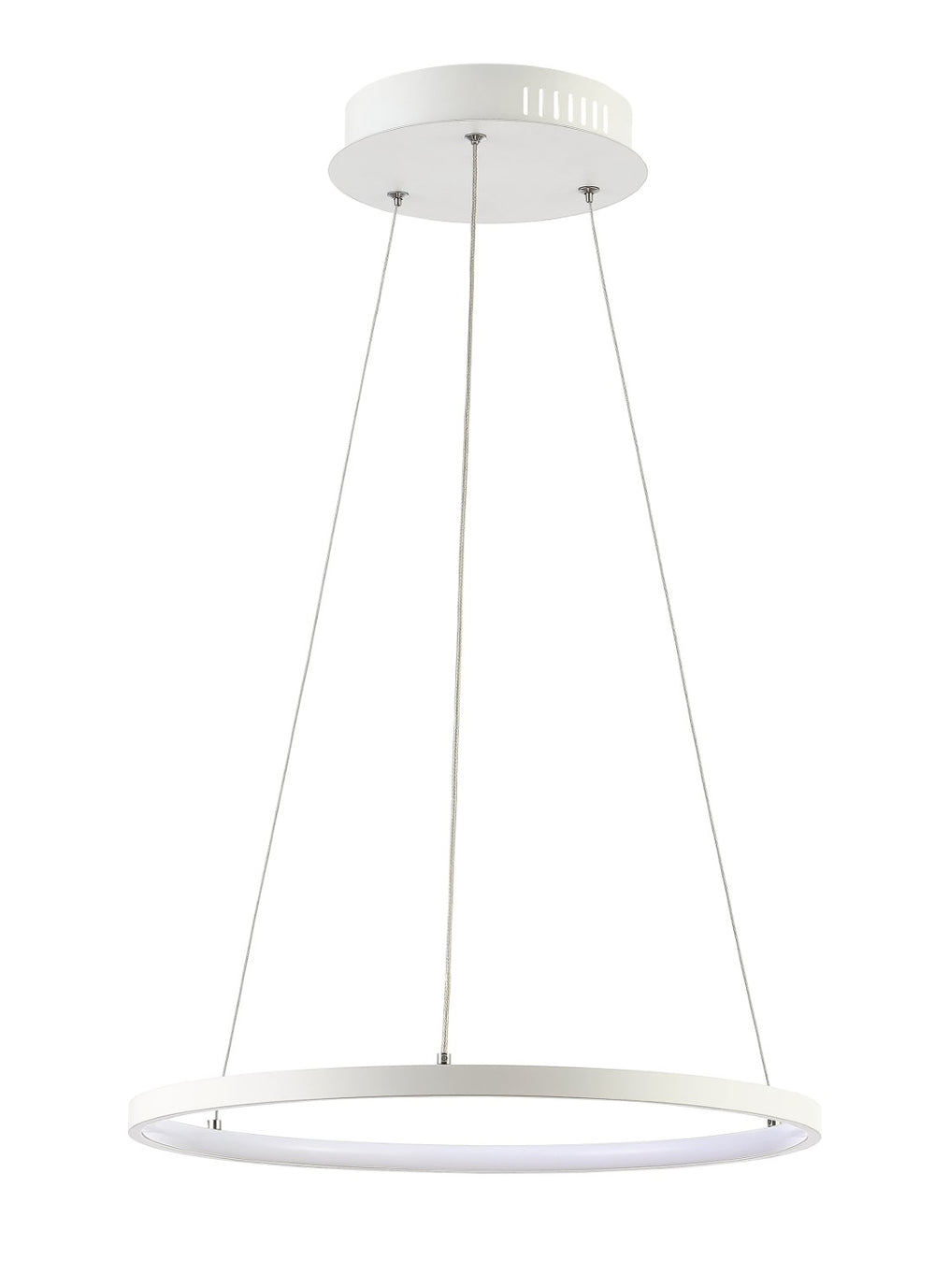 Safavieh BREMI, Modern LED Pendant Light, 16.5" Adjustable White Fixture for Dining & Living Spaces PND4104A