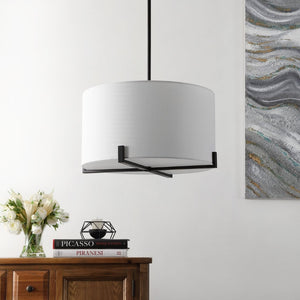 Safavieh TARLON, 3-Light Pendant, 20" Adjustable Oil-Rub Bronze Metal Fixture for Modern Home Décor PND4112A