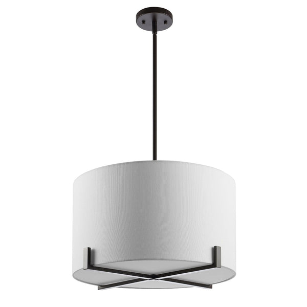 Safavieh TARLON, 3-Light Pendant, 20" Adjustable Oil-Rub Bronze Metal Fixture for Modern Home Décor PND4112A