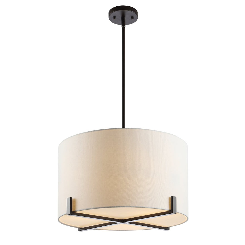 Safavieh TARLON, 3-Light Pendant, 20" Adjustable Oil-Rub Bronze Metal Fixture for Modern Home Décor PND4112A