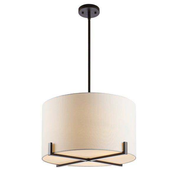 Safavieh TARLON, 3-Light Pendant, 20" Adjustable Oil-Rub Bronze Metal Fixture for Modern Home Décor PND4112A