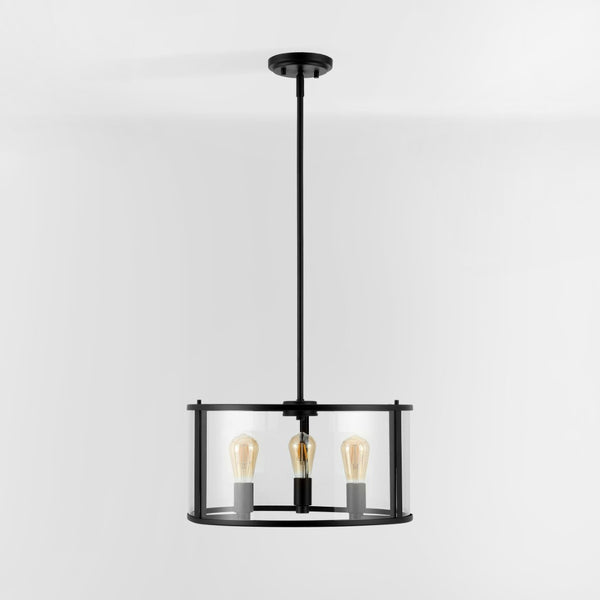 Safavieh MANLEN, MANLEN 3-Light Adjustable Pendant - Elegant Clear Glass & Bronze Metal Fixture for Modern Spaces PND4116A