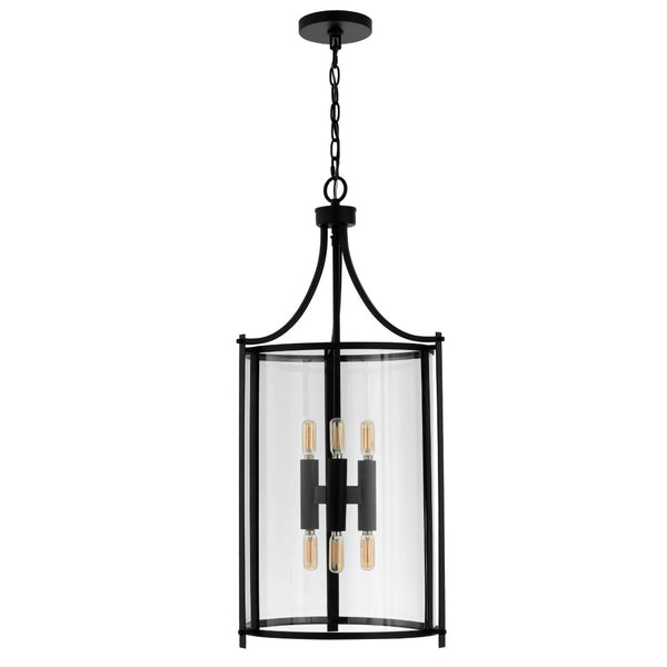 Safavieh VENZOR, 6-Light Extendable Pendant Fixture, Clear Glass & Bronze Metal - Ideal for Dining Spaces PND4120A