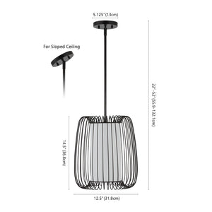 Safavieh YUMI, 12.5-Inch Bronze Extendable Pendant Light – Adjustable Height for Modern Home Décor & Style PND4135A