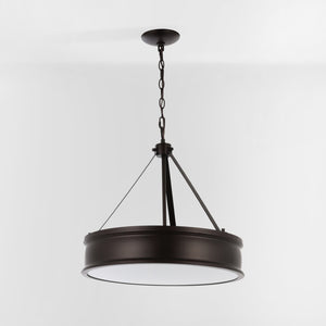 Safavieh CAMLYN, 4-Light Pendant with Adjustable Height, Oil Rubbed Bronze Finish, Ideal for Modern Spaces PND4138A