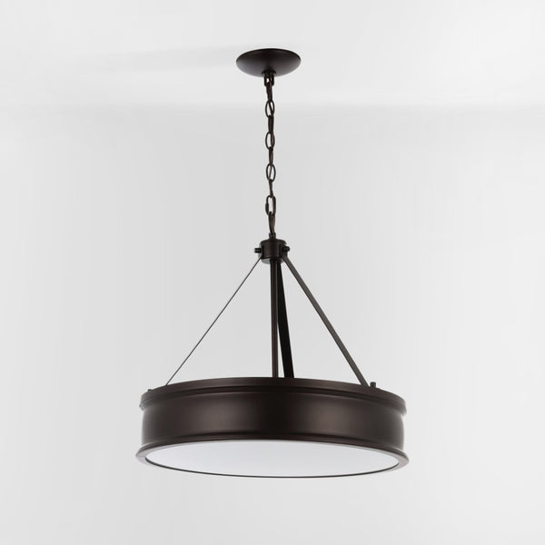 Safavieh CAMLYN, 4-Light Pendant with Adjustable Height, Oil Rubbed Bronze Finish, Ideal for Modern Spaces PND4138A