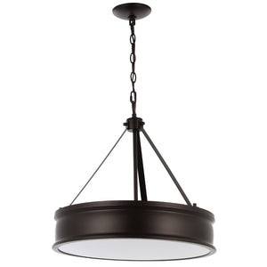Safavieh CAMLYN, 4-Light Pendant with Adjustable Height, Oil Rubbed Bronze Finish, Ideal for Modern Spaces PND4138A