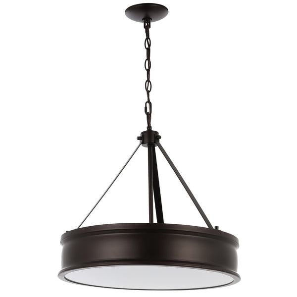 Safavieh CAMLYN, 4-Light Pendant with Adjustable Height, Oil Rubbed Bronze Finish, Ideal for Modern Spaces PND4138A