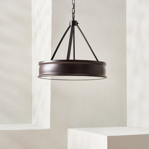 Safavieh CAMLYN, 4-Light Pendant with Adjustable Height, Oil Rubbed Bronze Finish, Ideal for Modern Spaces PND4138A