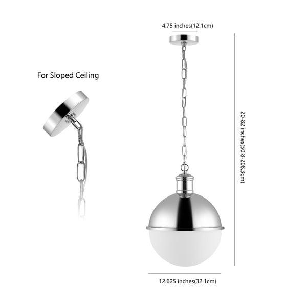 Safavieh DAYLILY, Elegant Extendable Pendant Light Fixture for Modern Interiors - Adjustable Height Design Chrome PND4139B