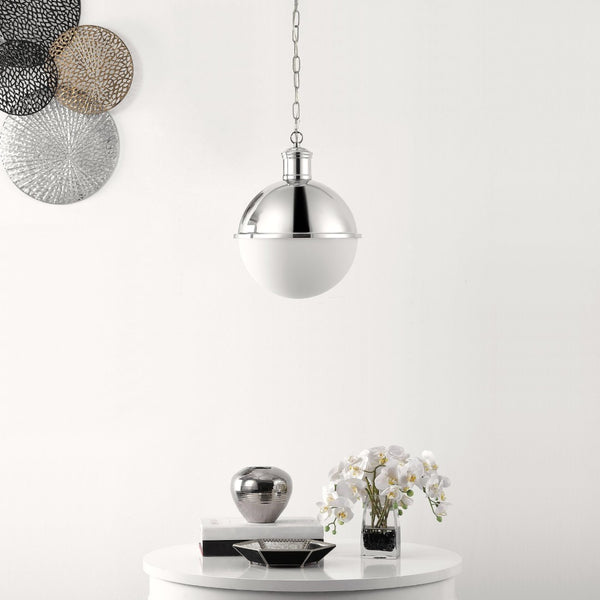 Safavieh DAYLILY, Elegant Extendable Pendant Light Fixture for Modern Interiors - Adjustable Height Design Chrome PND4139B