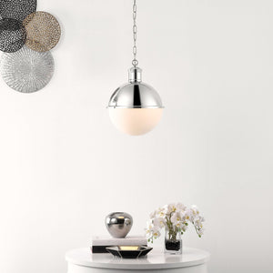 Safavieh DAYLILY, Elegant Extendable Pendant Light Fixture for Modern Interiors - Adjustable Height Design Chrome PND4139B