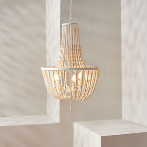 Safavieh ELANIE, Modern 5-Light Extendable Pendant for Sophisticated Illumination in Dining and Living Spaces Cream PND4140B